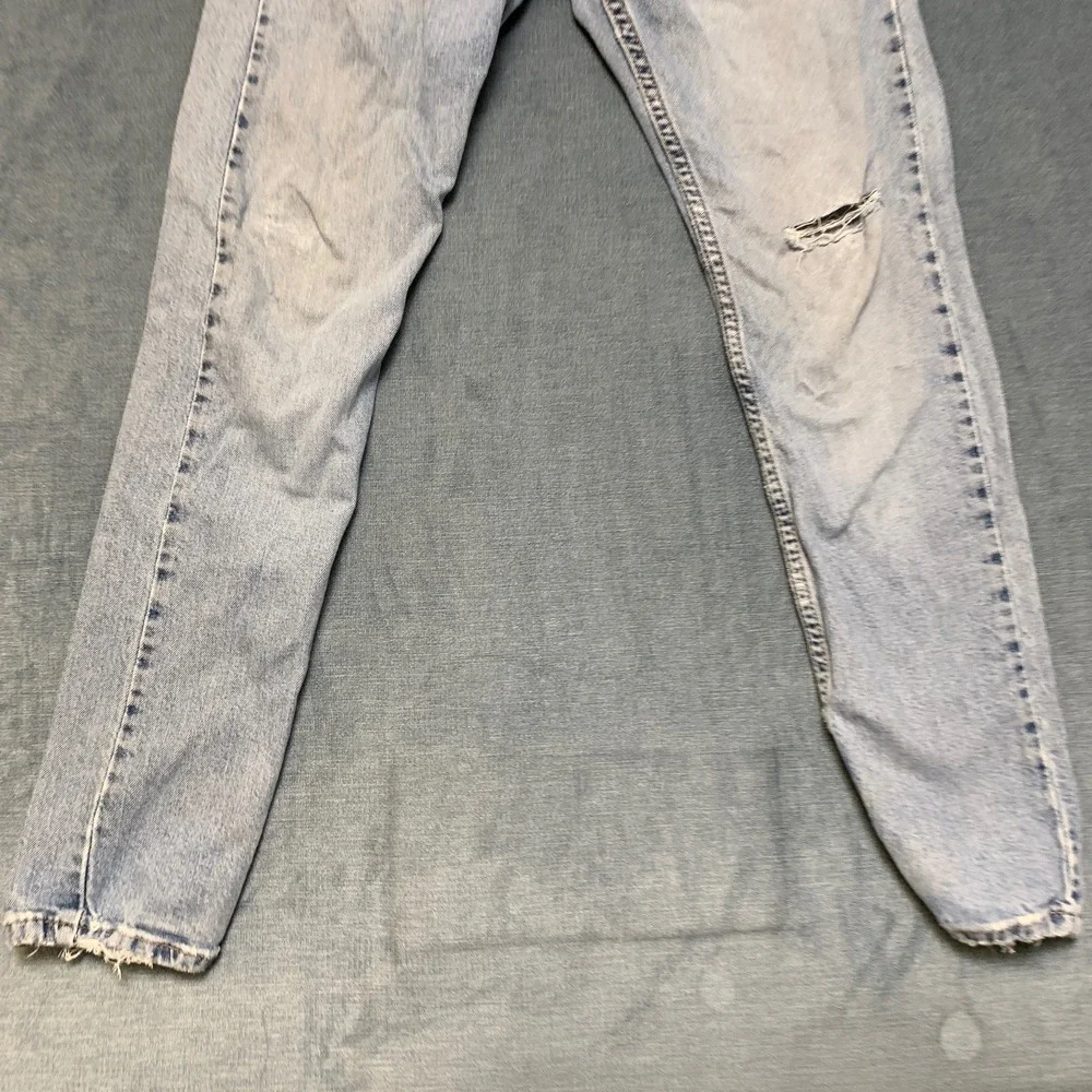 Levi's 512 Slim Taper Fit Jeans Mens 28x30 Blue Denim Light Wash Distressed